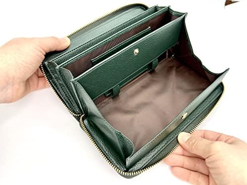 Amazon | 長財布 レディース やりくり 財布 仕分け レザー 牛革 本革